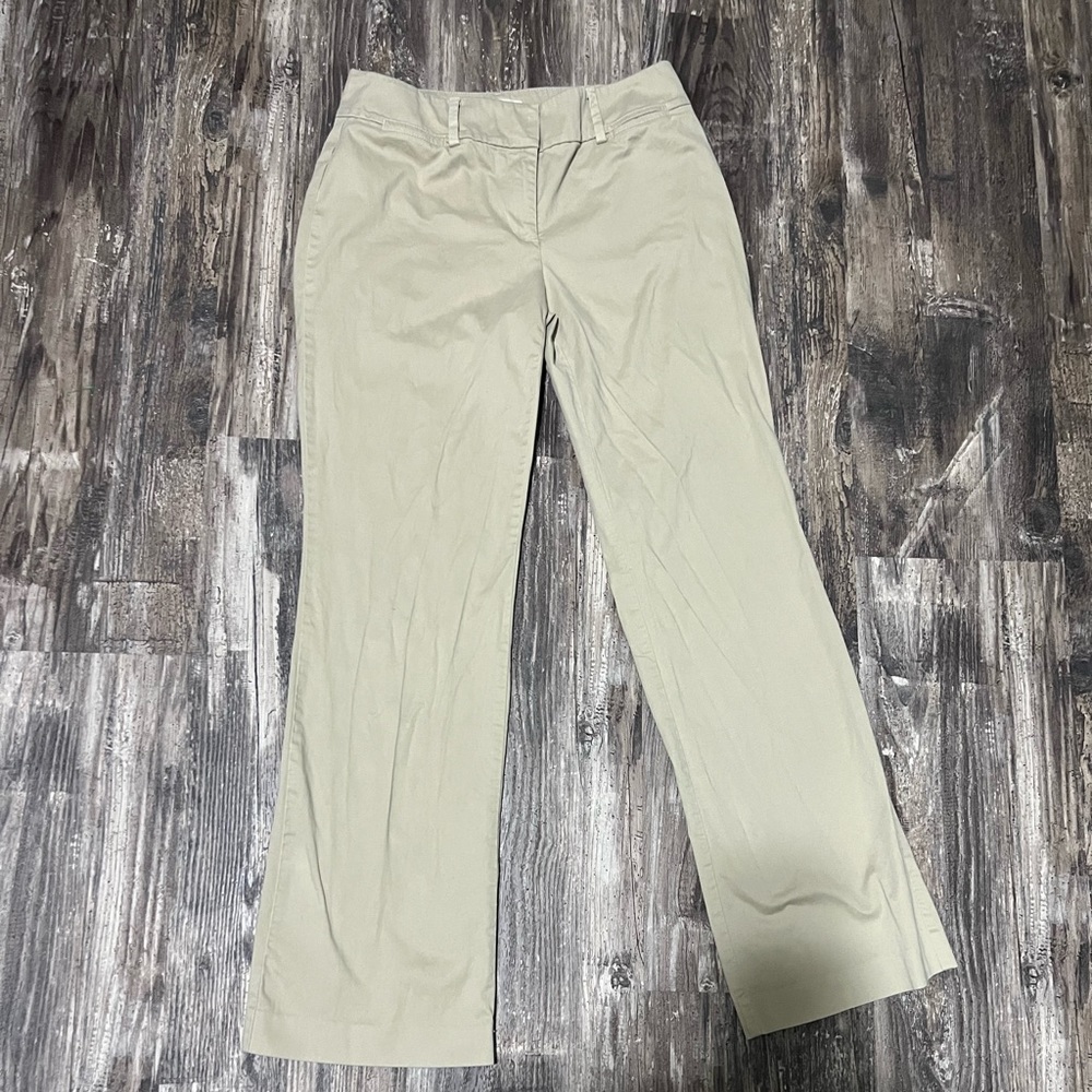 Loft flare leg khakis size 4